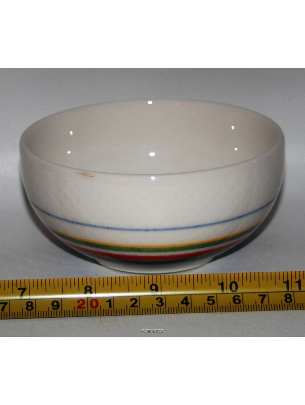 VILLEROY BOCH Easy Linea Rice Bowl*Blue Red Yellow Green Stripes*Luxembourg